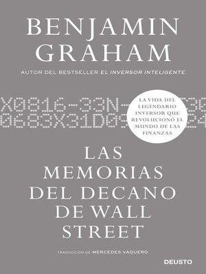 cover image of Las memorias del decano de Wall Street